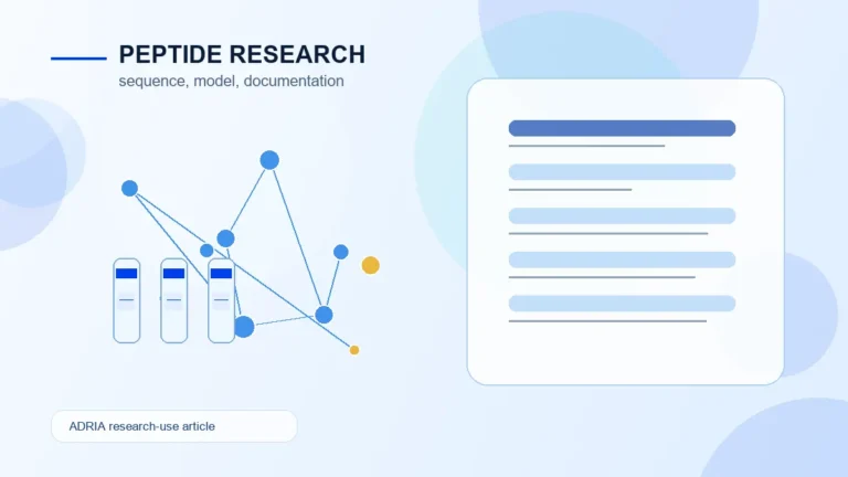 Peptides in Biomedical Research: Why Sequence, Delivery, and Documentation Matter - Adria research article image