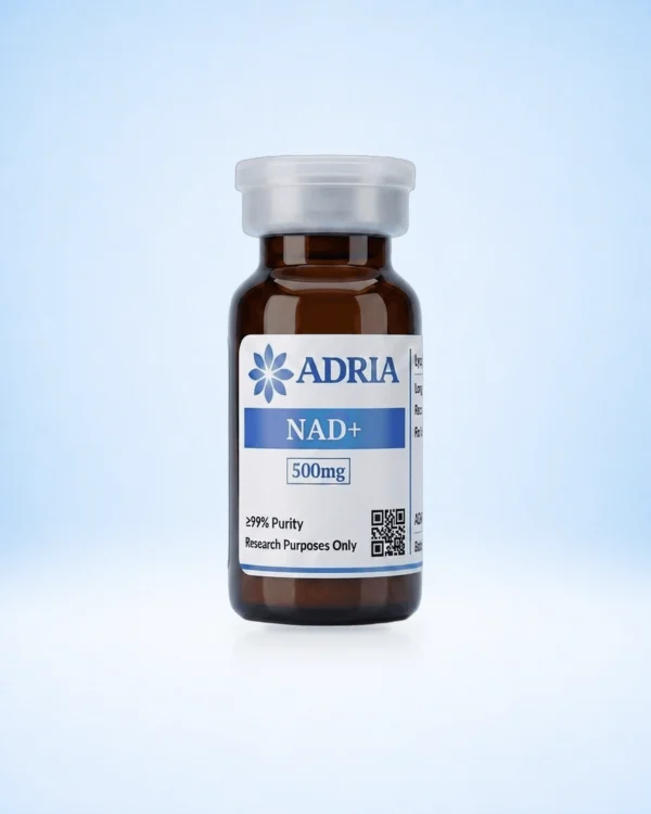 NAD+ research-use-only product vial from Adria Science