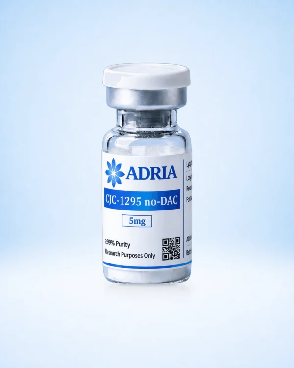 CJC - 1295 (no-DAC) research-use-only product vial from Adria Science