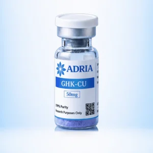 GHK-CU research-use-only product vial from Adria Science