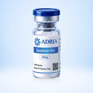 Ipamorelin research-use-only product vial from Adria Science