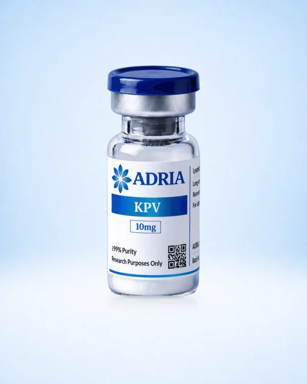 KPV research-use-only product vial from Adria Science