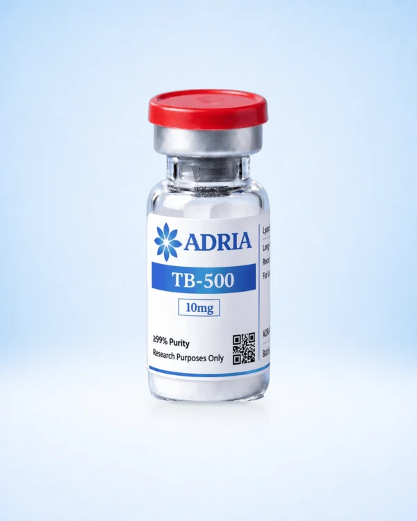 TB-500 research-use-only product vial from Adria Science