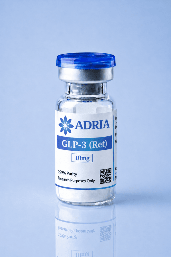GLP-3 (Ret) 10mg research-use-only product vial from Adria Science