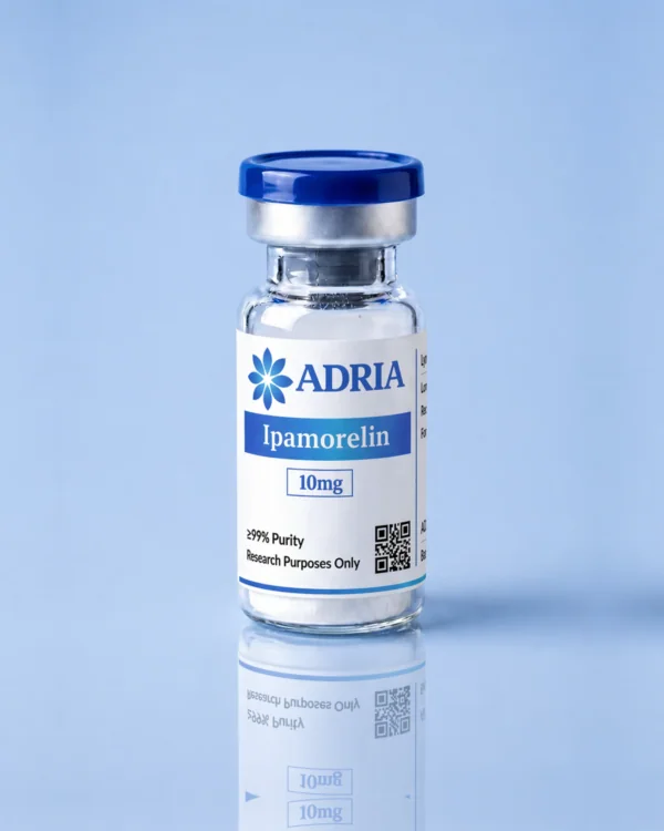 ipamorelin-10mg-main-normalized Ipamorelin research-use-only product vial from Adria Peptides