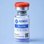 KLOW research-use-only product vial from Adria Peptides