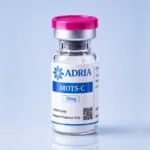 MOTS-C research-use-only product vial from Adria Peptides