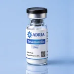 Tesamorelin research-use-only product vial from Adria Peptides