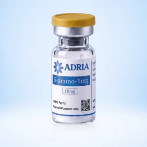 5-amino-1MQ research-use-only product vial from Adria Science