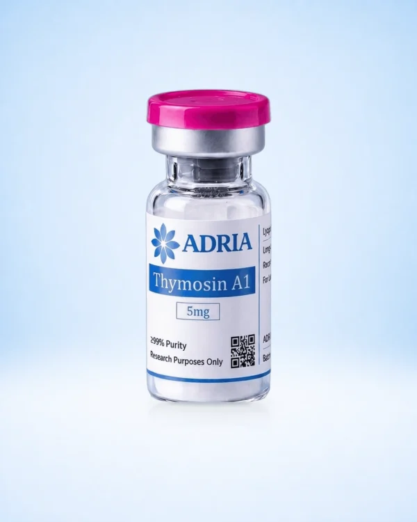 Thymosin Alpha-1 research-use-only product vial from Adria Science