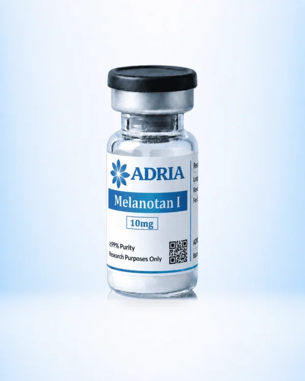 Melanotan-1 research-use-only product vial from Adria Science