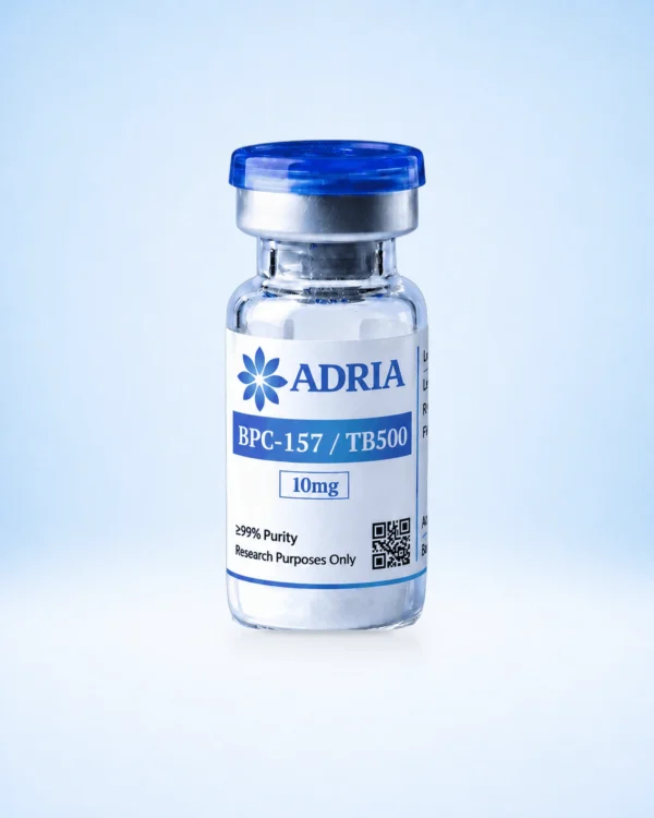BPC-157 / TB500 research-use-only product vial from Adria Science