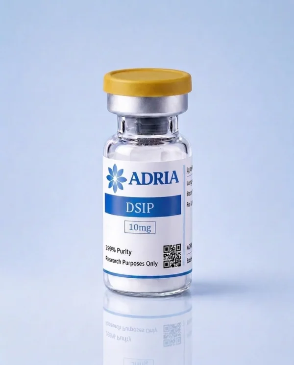 DSIP research-use-only product vial from Adria Peptides