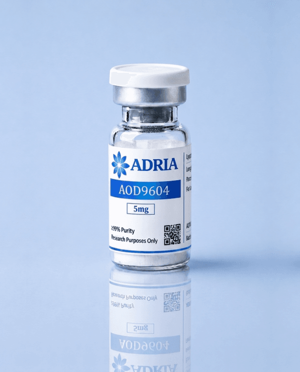 AOD9604 5mg research peptide vial