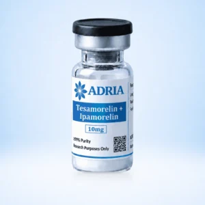 Tesamorelin + Ipamorelin research-use-only laboratory vial