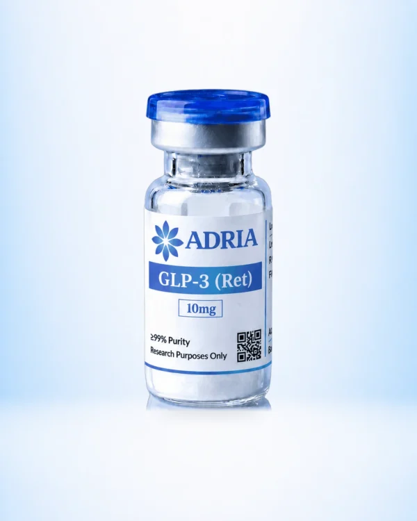 GLP-3 (Ret) 10mg research-use-only product vial from Adria Science