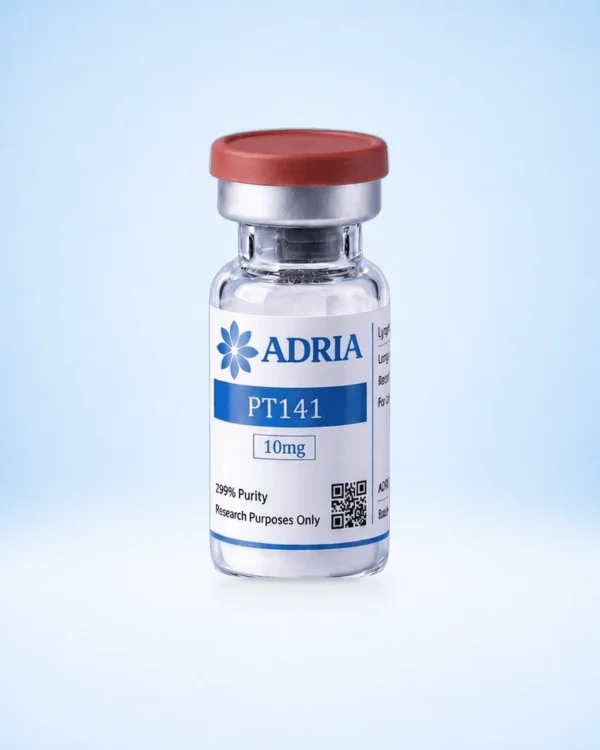 PT-141 - standardized catalog image v2 PT-141 research-use-only product vial from Adria Science